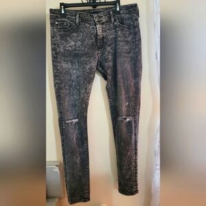 Denim & Supply D & S Morgan Shinny  Ralph Lauren  black jeans sz 32/32.